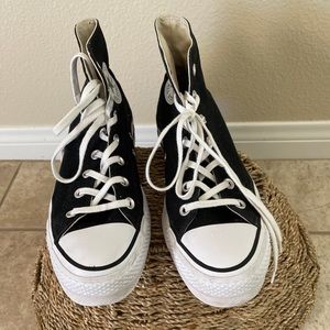 Size 8 - Converse Chuck Taylor All Star Platform High Top Black